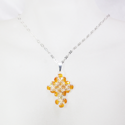 Pendant 45cm - Clarissa-Silver Chain - Pendant 45cm - Laiton argenté